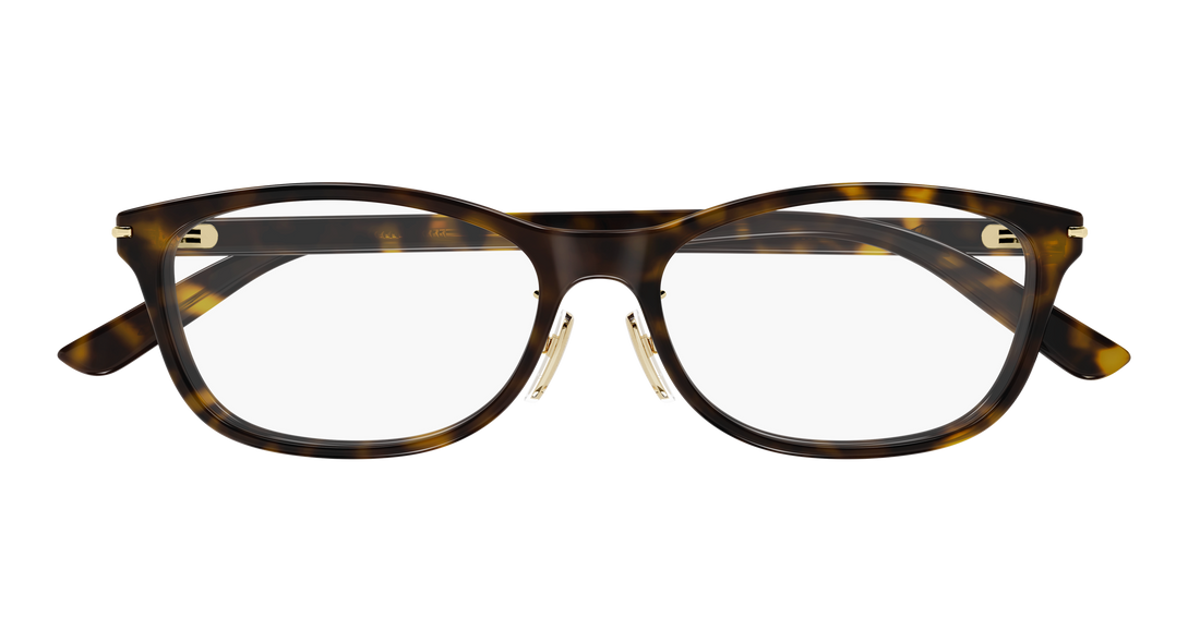 Prescription glasses gucci gg2003oj 002 havana rectangular / squared masculino size 53mm - Detailed view