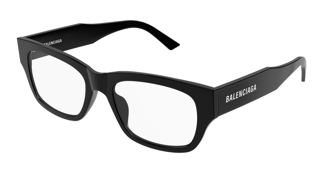 Brillen balenciaga bb0450o 001 negro rectangular / squared masculino maat 54mm - Hoofdaanzicht