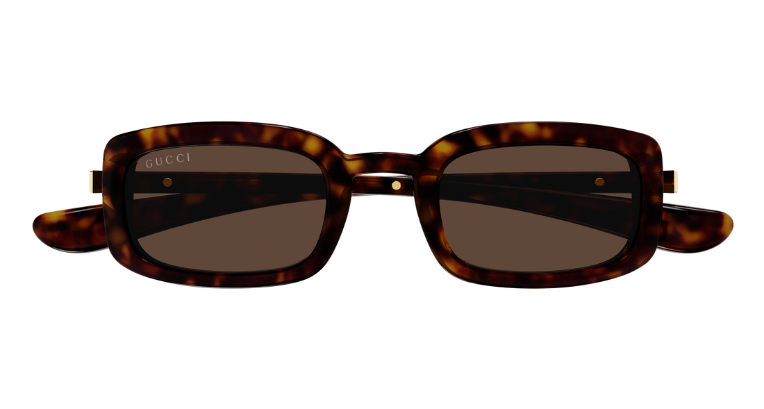 Lunettes de soleil gucci gg1943s 002 havana rectangular / squared masculino taille 47mm - Vue détaillée