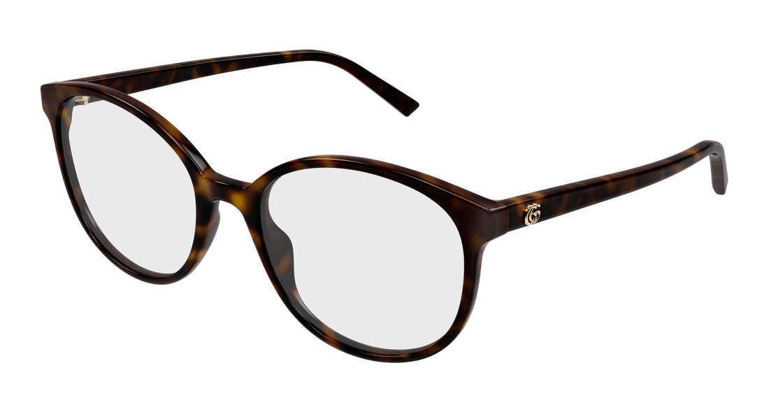 Occhiali da vista gucci gg1996o 002 havana round/oval/panthos femenino taglia 54mm - Vista principale