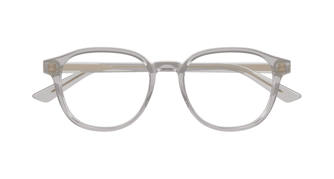 Briller bottega veneta bv1312o 011 gris round/oval/panthos masculino størrelse 52mm - Detaljeret visning