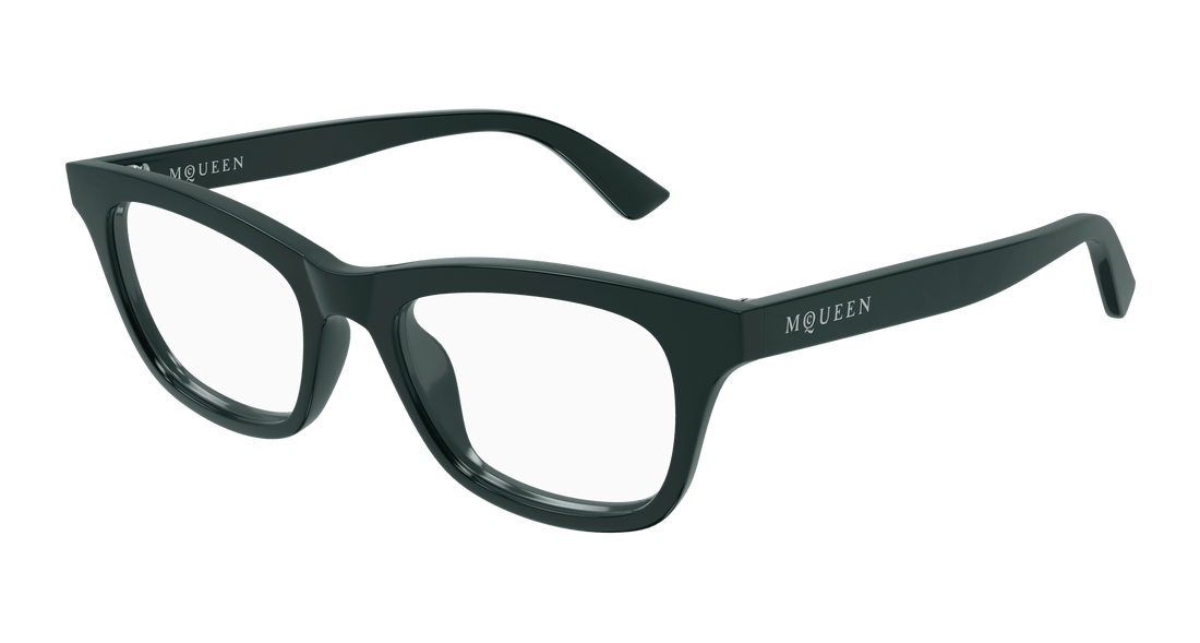 Occhiali da vista alexander mcqueen am0515o 012 gris cat eye femenino taglia 52mm - Vista principale