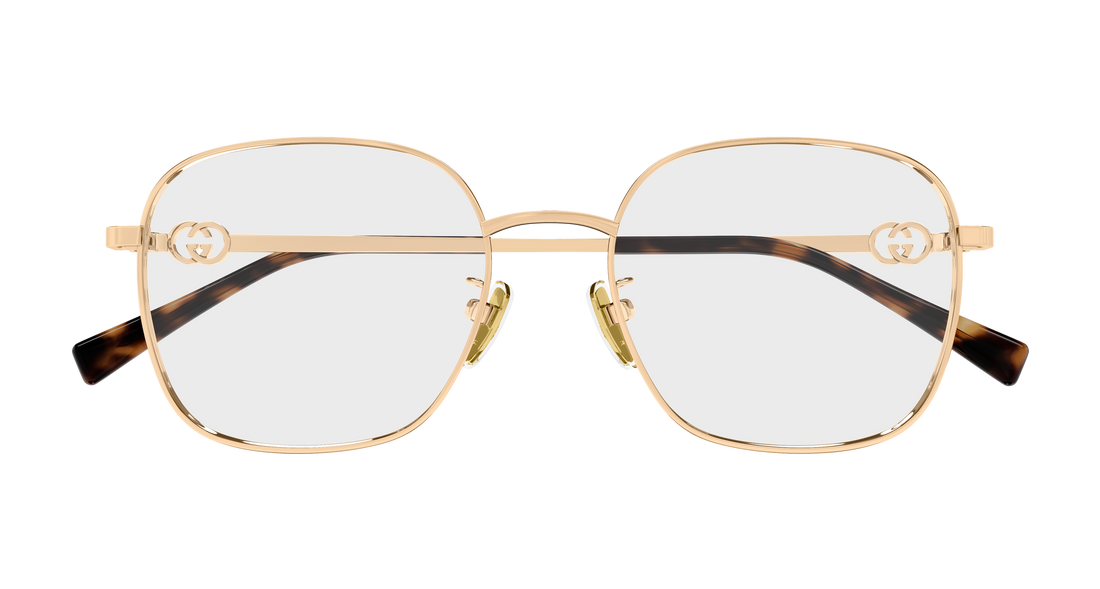 Prescription glasses gucci gg2006oa 003 dorado round/oval/panthos femenino size 53mm - Detailed view