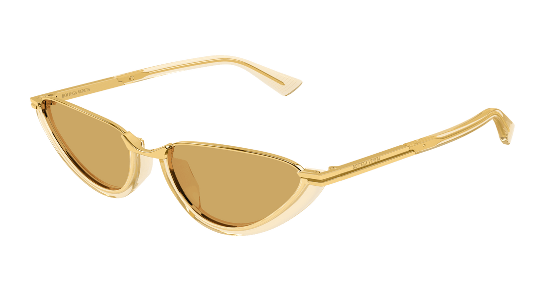 Lunettes de soleil bottega veneta bv1346s 003 amarillo cat eye femenino taille 56mm - Vue principale