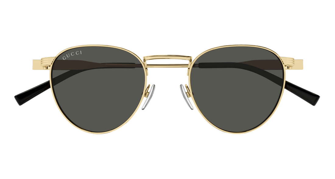 Sunglasses gucci gg1875s 001 dorado round masculino size 48mm - Detailed view
