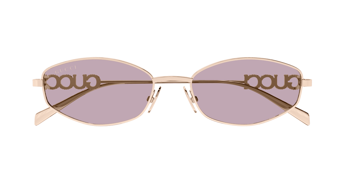 Occhiali da sole gucci gg1802s 003 dorado round femenino taglia 55mm - Vista dettagliata