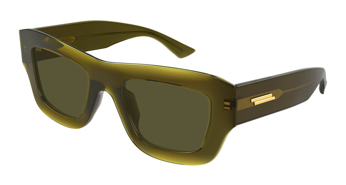 Gafas de sol bottega veneta bv1357s 005 verde rectangular / squared femenino talla 50mm - Vista principal
