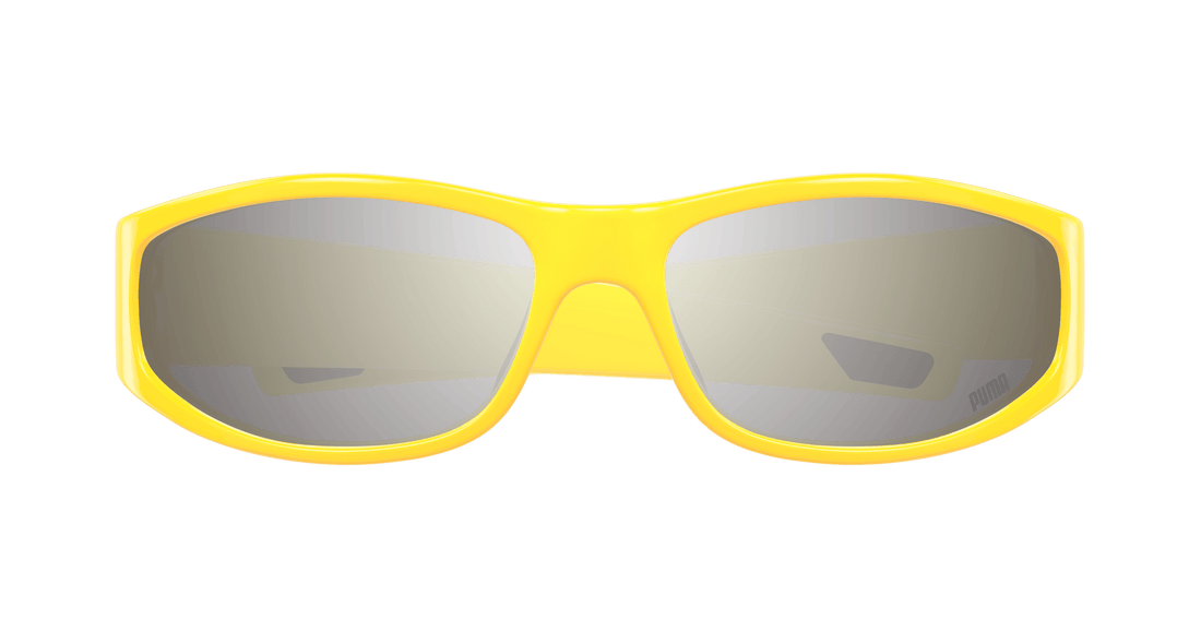 Gafas de sol puma pu0483s 004 amarillo round masculino talla 65mm - Vista de detalle