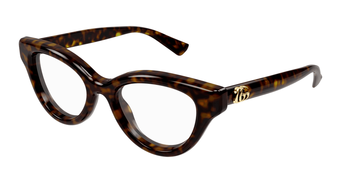 Brillen gucci gg1832o 002 havana cat eye femenino maat 50mm - Hoofdaanzicht