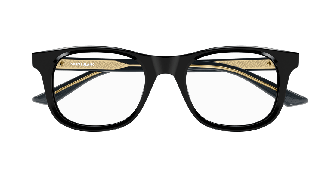 Brillen montblanc mb0385o 006 negro square masculino größe 54mm - Detailansicht