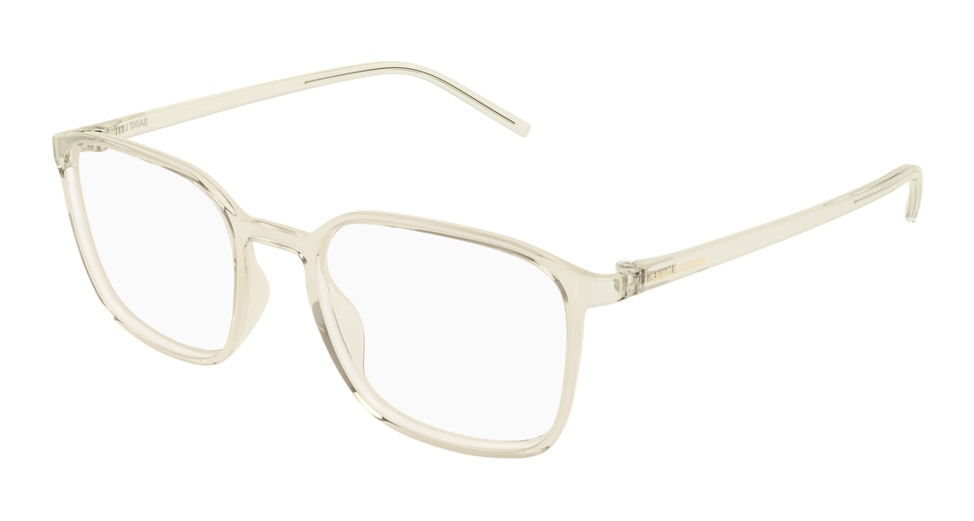 Briller saint laurent sl 845 004 amarillo rectangular / squared masculino størrelse 52mm - Hovedvisning