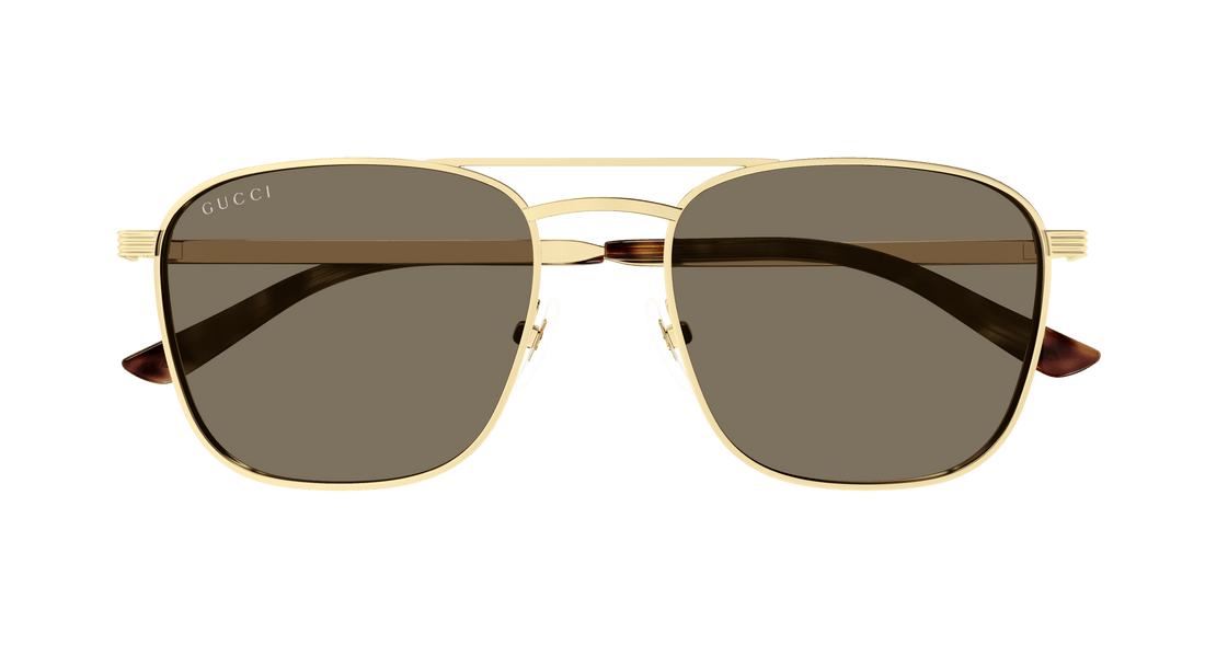 Sunglasses gucci gg1881s 002 dorado square masculino size 54mm - Detailed view