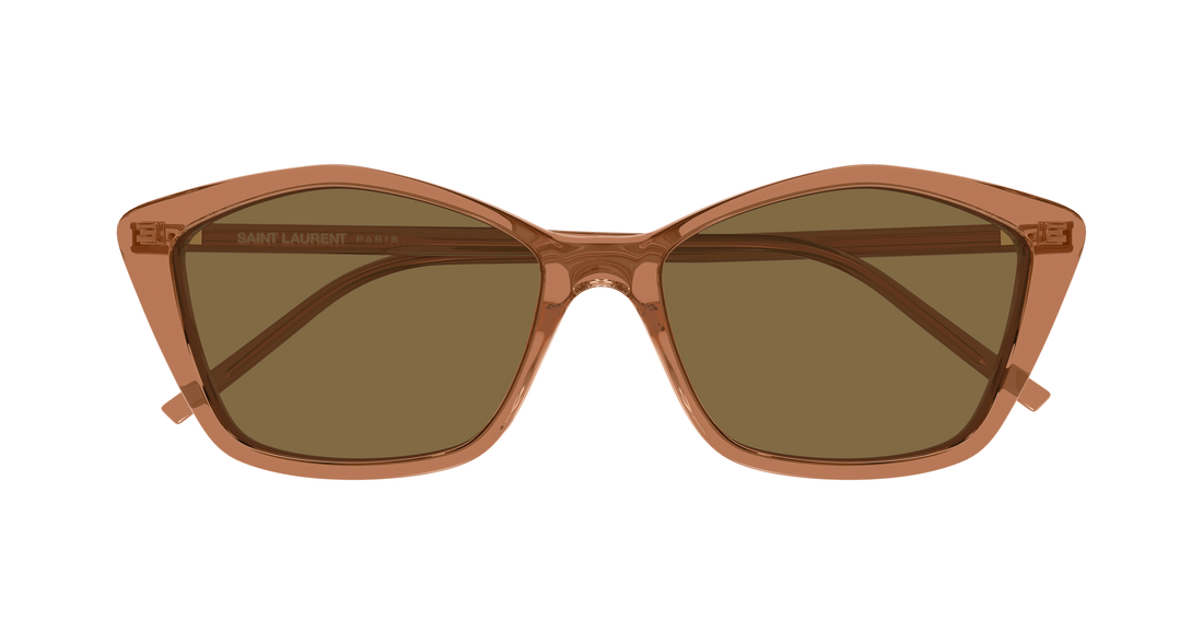 Occhiali da sole saint laurent sl 775 007 marron cat eye femenino taglia 57mm - Vista dettagliata