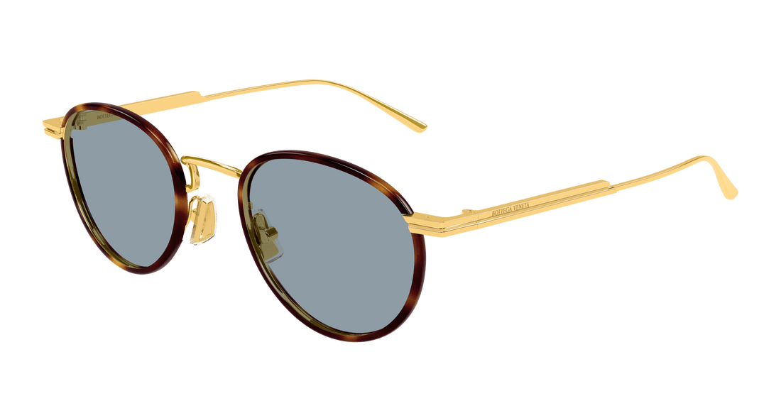 Sonnenbrillen bottega veneta bv1389s 002 dorado round masculino größe 48mm - Hauptansicht