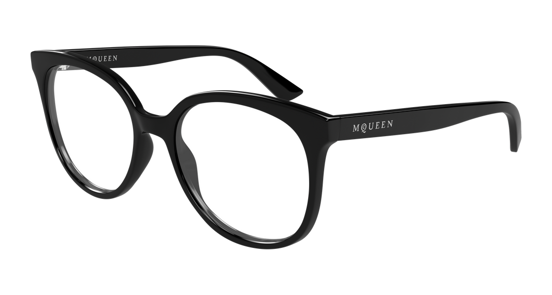 Gafas graduadas alexander mcqueen am0540o 001 negro cat eye femenino talla 54mm - Vista principal