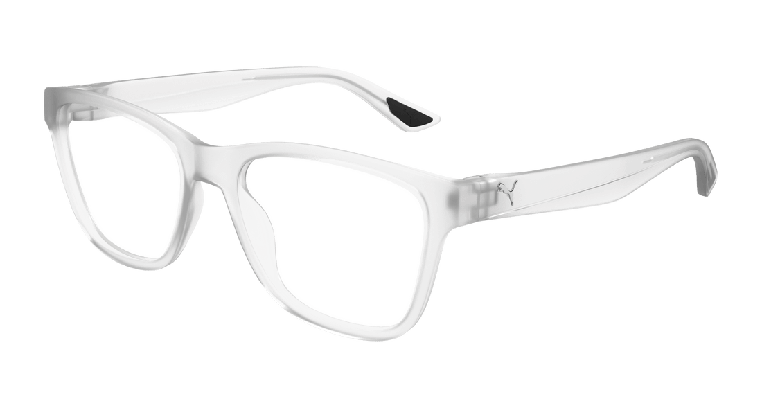 Óculos graduados puma pu0485o 010 transparente square masculino tamanho 57mm - Vista principal