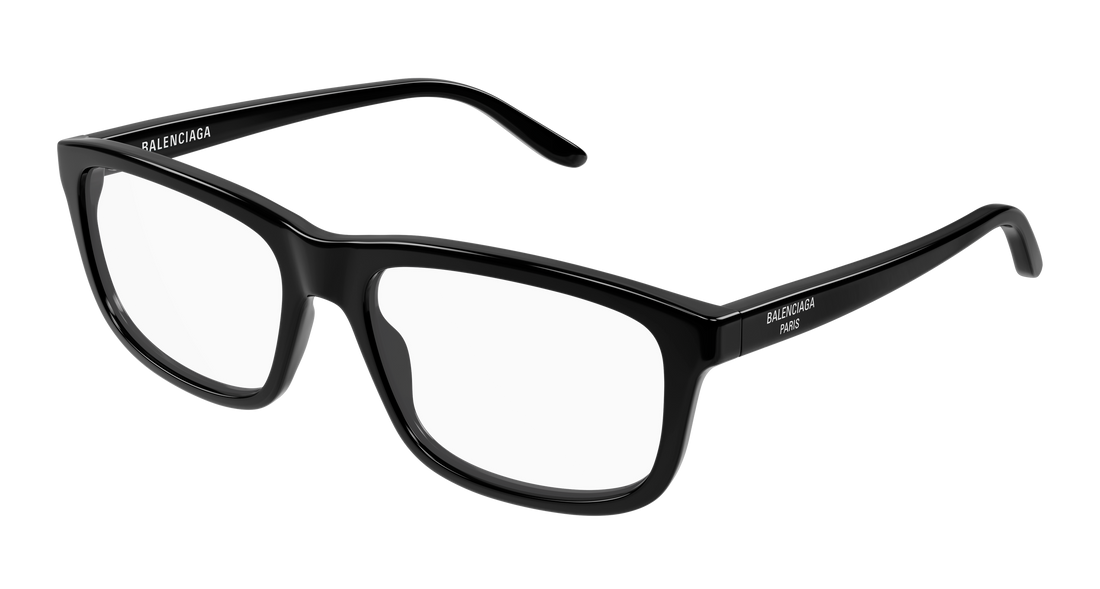 Occhiali da vista balenciaga bb0438o 001 negro rectangular / squared masculino taglia 57mm - Vista principale