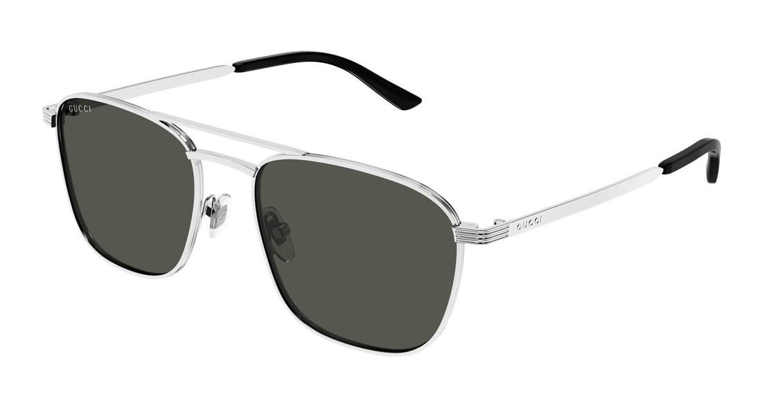 Sunglasses gucci gg1881s 001 plateado square masculino size 54mm - Main view