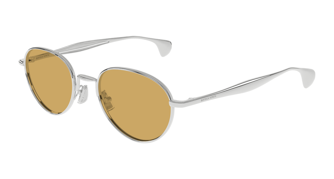 Sonnenbrillen bottega veneta bv1396s 001 plateado round unisex größe 50mm - Hauptansicht