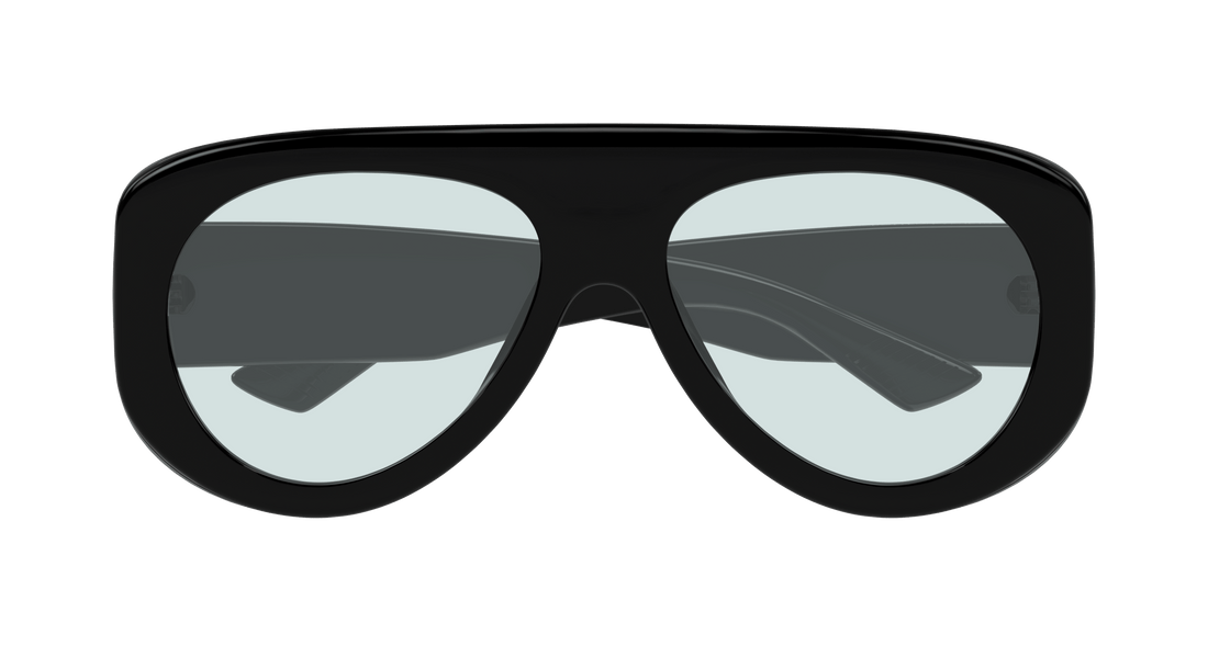 Occhiali da sole bottega veneta bv1362s 004 negro pilot unisex taglia 58mm - Vista dettagliata