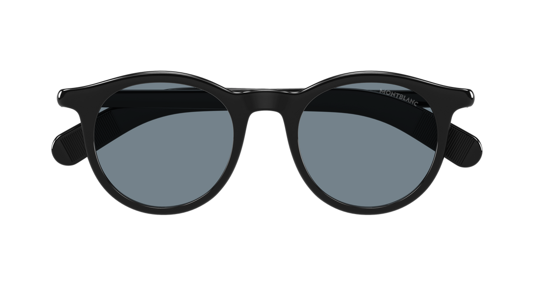 Occhiali da sole montblanc mb0353s 007 negro round/oval/panthos masculino taglia 49mm - Vista dettagliata