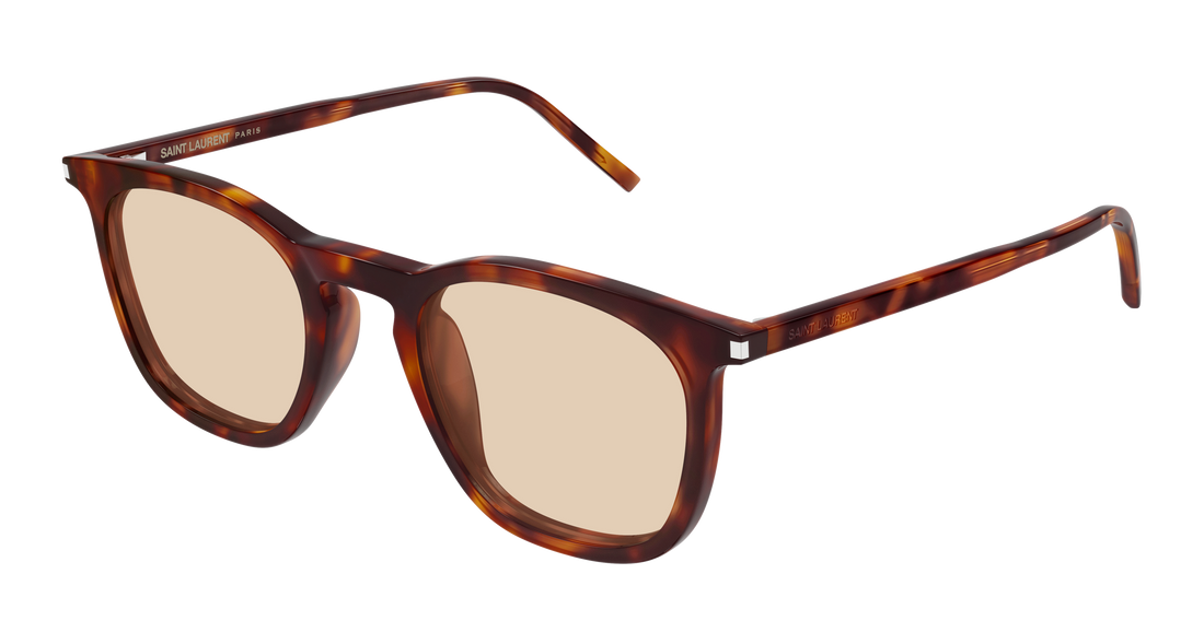Occhiali da sole saint laurent sl 623 009 havana round/oval/panthos masculino taglia 49mm - Vista principale