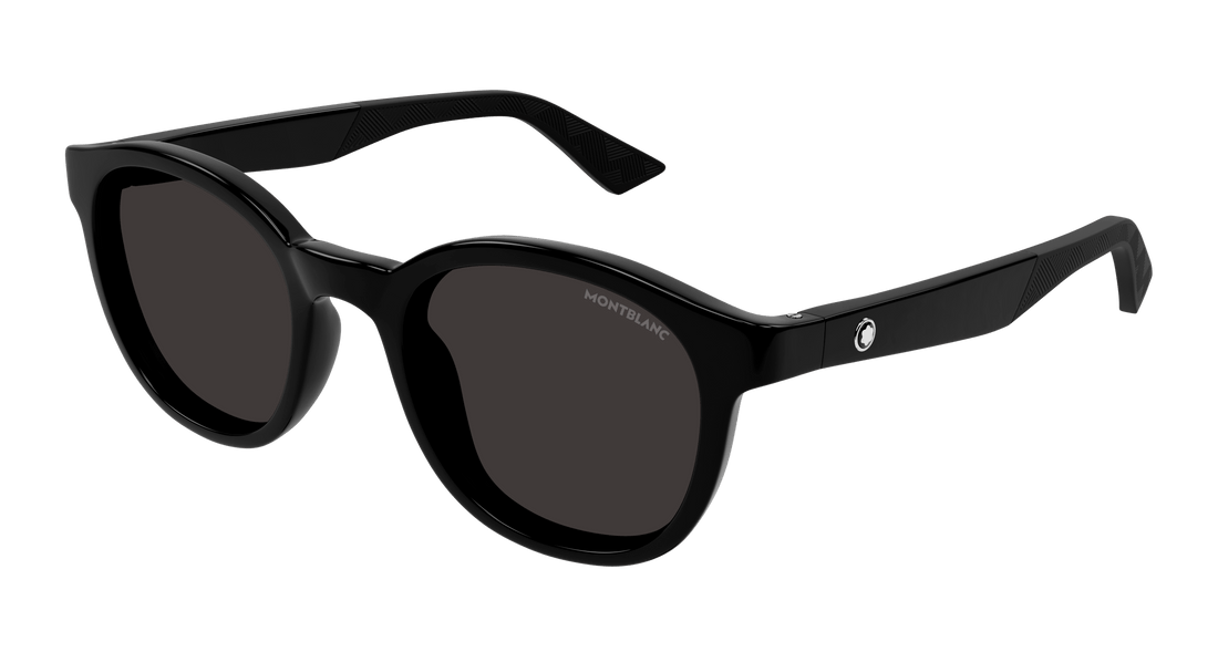 Sonnenbrillen montblanc mb0398s 001 negro round masculino größe 51mm - Hauptansicht