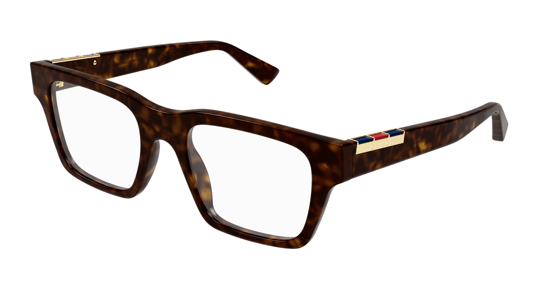 Óculos graduados gucci gg1889o 006 havana square masculino tamanho 53mm - Vista principal