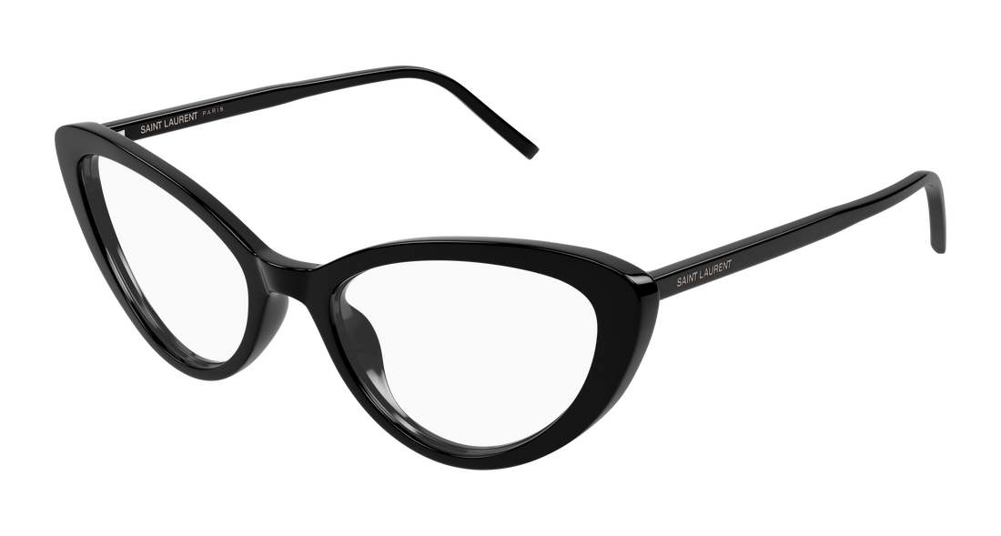 Prescription glasses saint laurent sl 777 001 negro cat eye femenino size 55mm - Main view