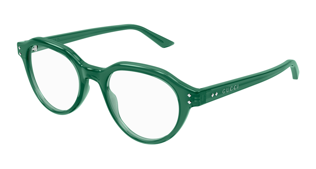 Óculos graduados gucci gg1894o 004 verde round masculino tamanho 49mm - Vista principal