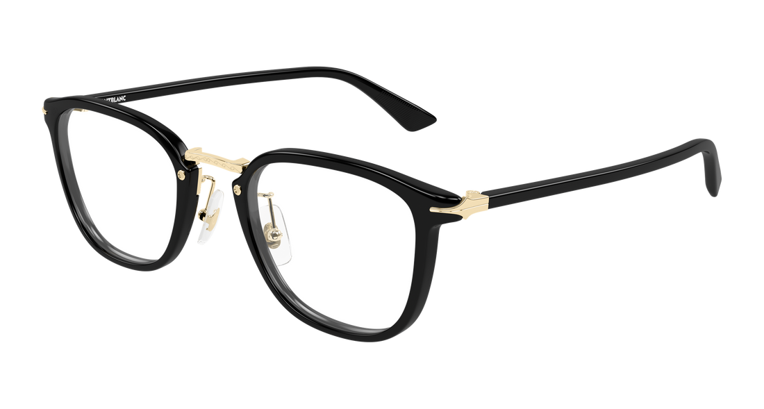 Dioptrijske naočale montblanc mb0440oa 001 negro round/oval/panthos masculino veličina 50mm - Glavni prikaz