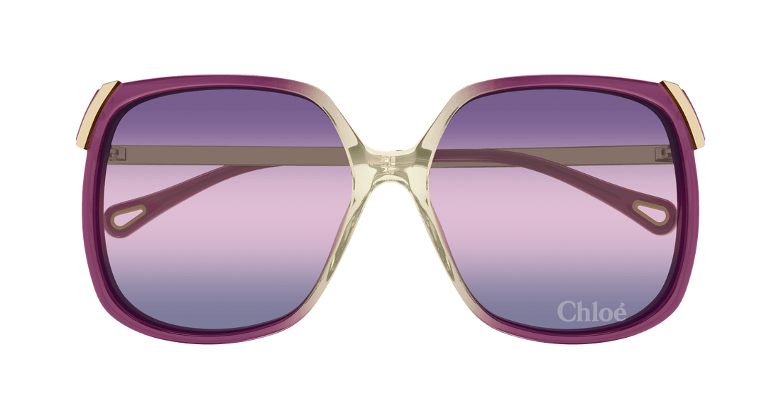 Occhiali da sole chloé ch0286s 006 burdeos square femenino taglia 60mm - Vista dettagliata