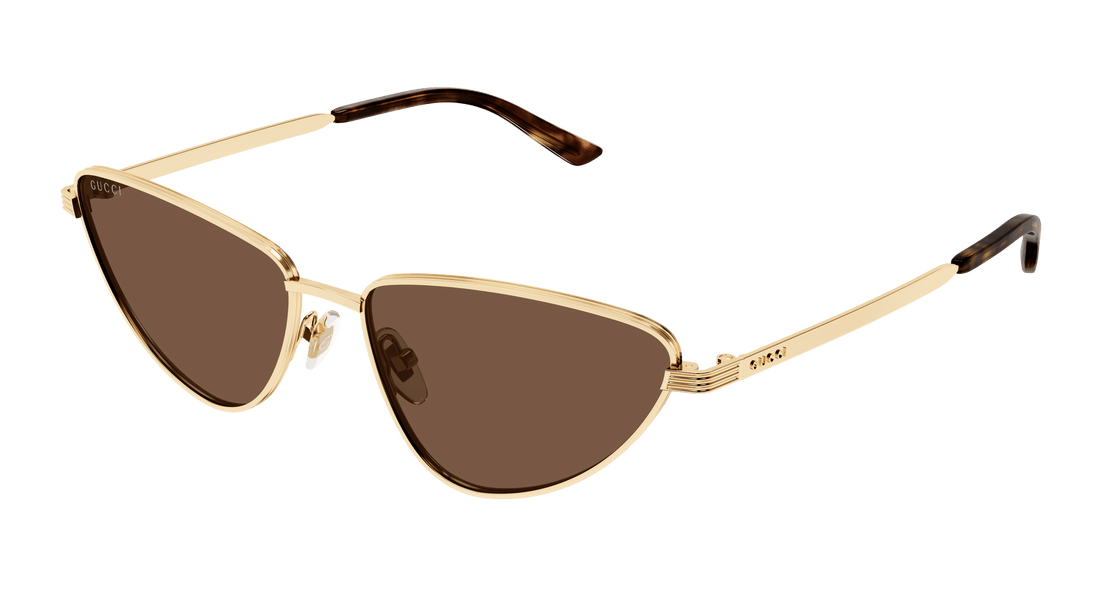 Sunglasses gucci gg1879s 002 dorado cat eye femenino size 57mm - Main view