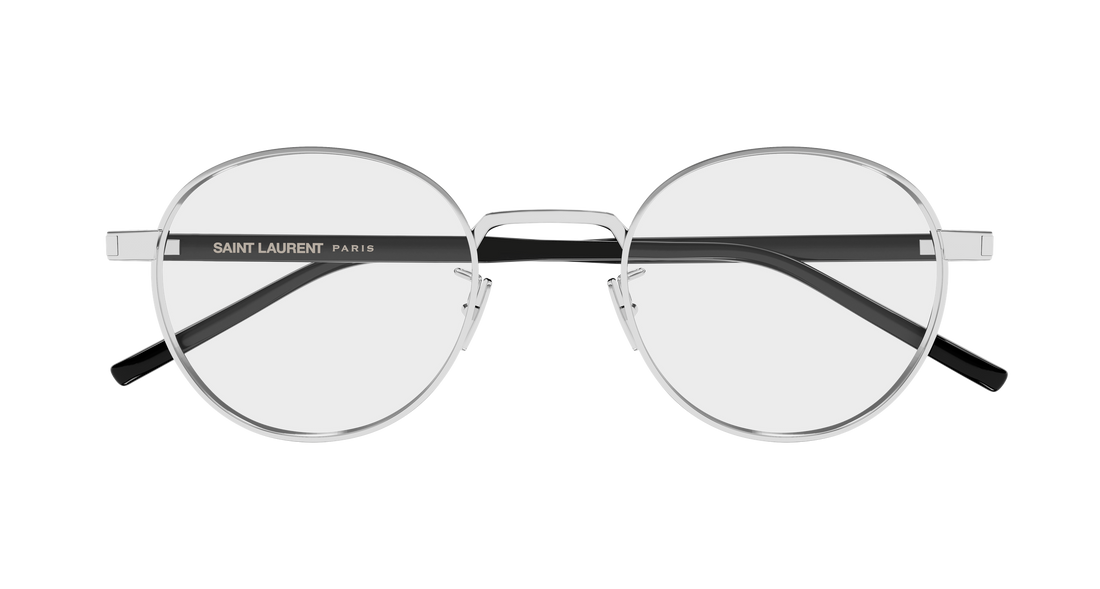 Briller saint laurent sl 848/j 002 plateado round/oval/panthos unisex størrelse 49mm - Detaljeret visning