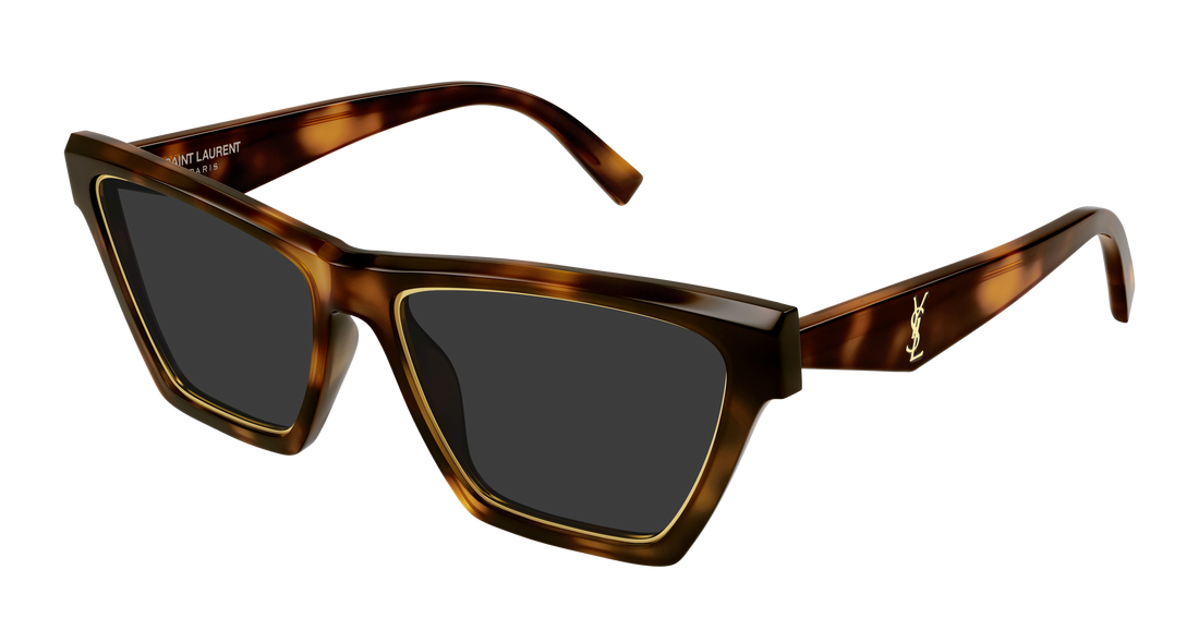 Occhiali da sole saint laurent sl m103 rim 001 havana cat eye femenino taglia 56mm - Vista principale