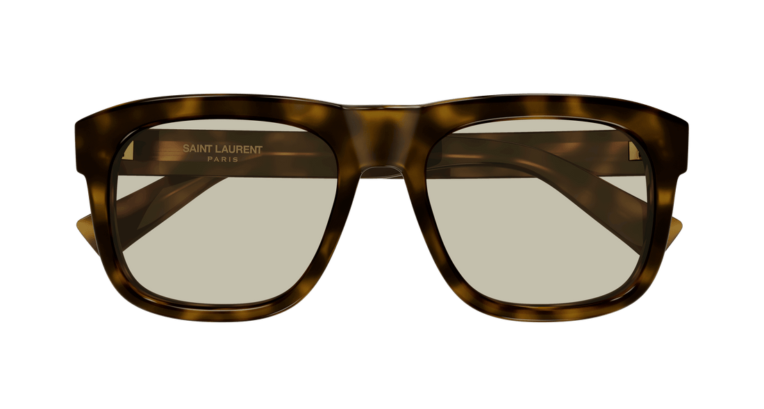 Occhiali da sole saint laurent sl 558 013 havana square masculino taglia 57mm - Vista dettagliata
