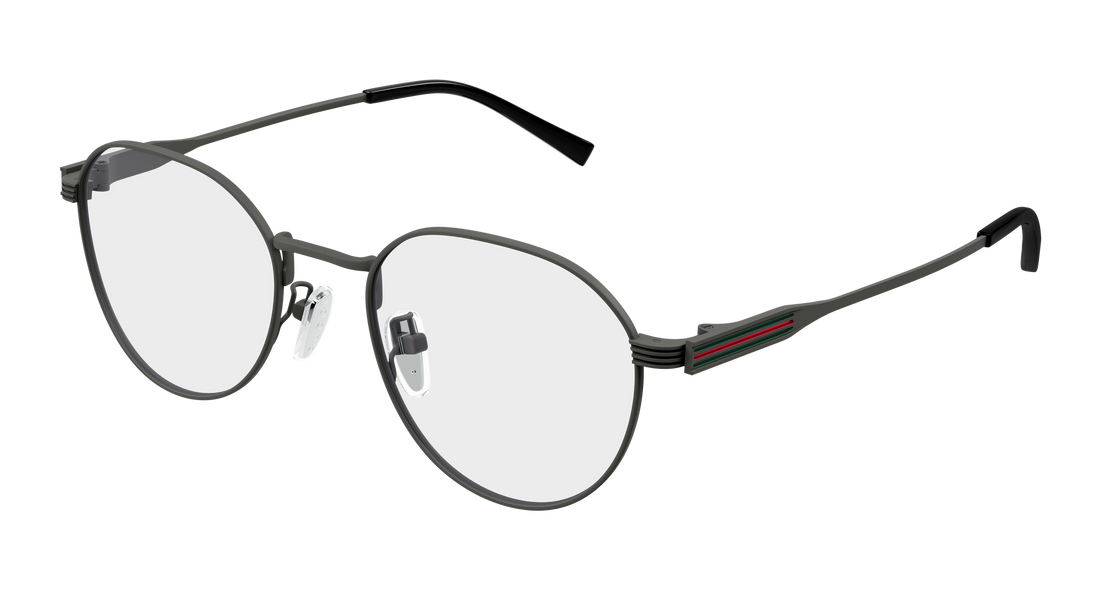 Occhiali da vista gucci gg1993ok 004 plateado round/oval/panthos masculino taglia 51mm - Vista principale