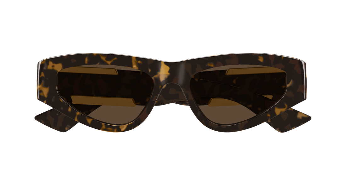 Lunettes de soleil bottega veneta bv1407s 002 havana cat eye femenino taille 53mm - Vue détaillée