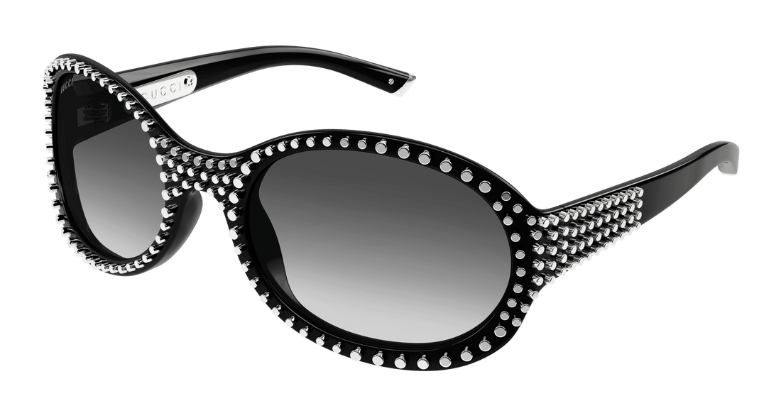 Lunettes de soleil gucci gg2013s 001 negro round femenino taille 62mm - Vue principale