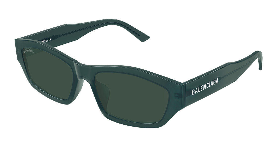 Sunglasses balenciaga bb0448sk 003 verde geometric unisex size 57mm - Main view