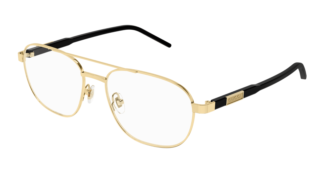 Óculos graduados gucci gg1800o 001 dorado square masculino tamanho 56mm - Vista principal