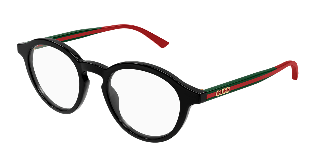 Óculos graduados gucci gg1871o 001 negro round masculino tamanho 49mm - Vista principal