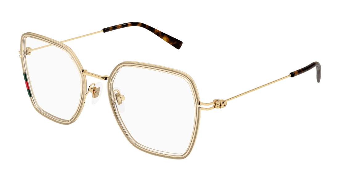 Óculos graduados gucci gg1850o 003 amarillo square femenino tamanho 51mm - Vista principal