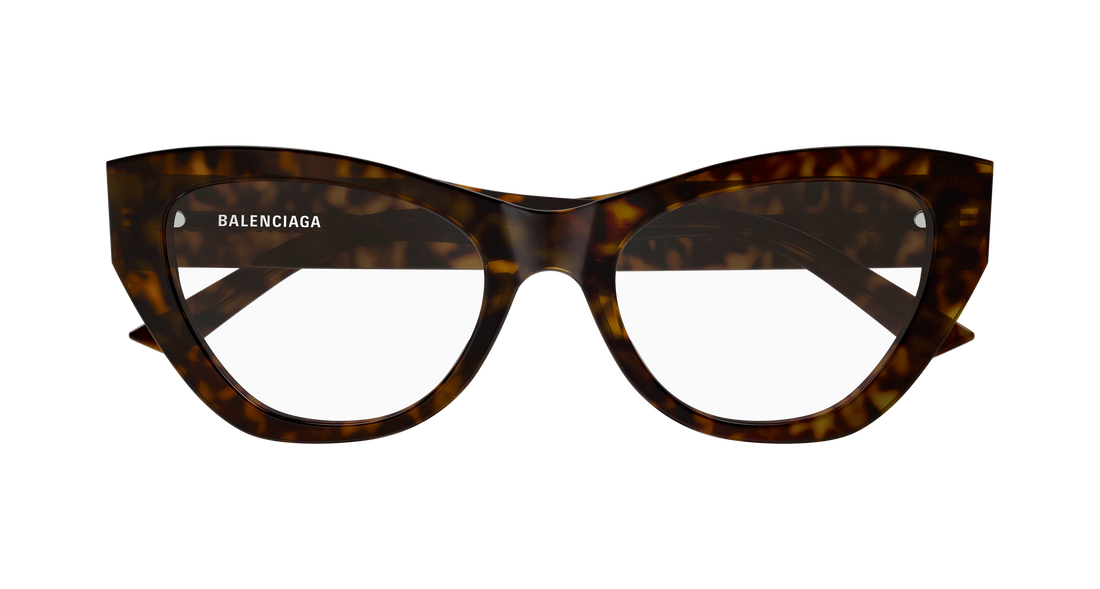 Brillen balenciaga bb0449o 002 havana cat eye femenino maat 53mm - Detailaanzicht