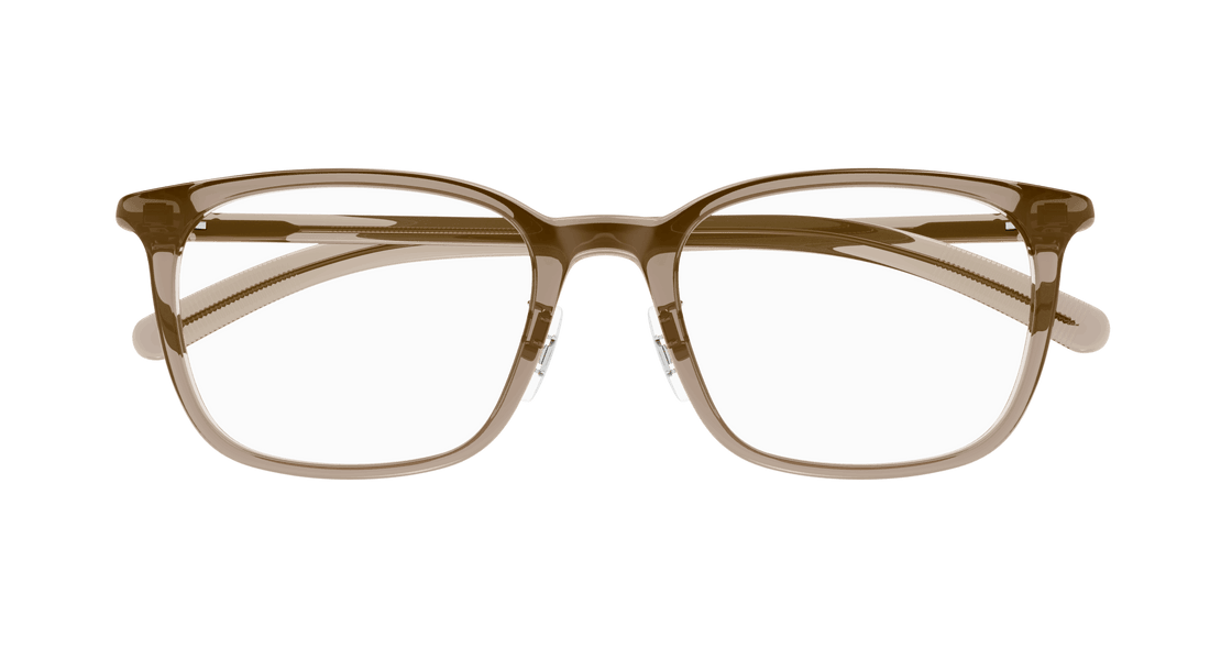 Occhiali da vista montblanc mb0418oj 004 marron square masculino taglia 53mm - Vista dettagliata
