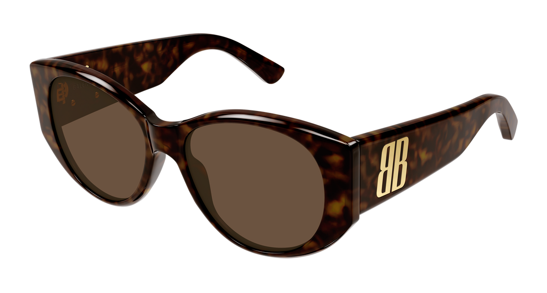 Occhiali da sole balenciaga bb0455s 002 havana geometric femenino taglia 55mm - Vista principale