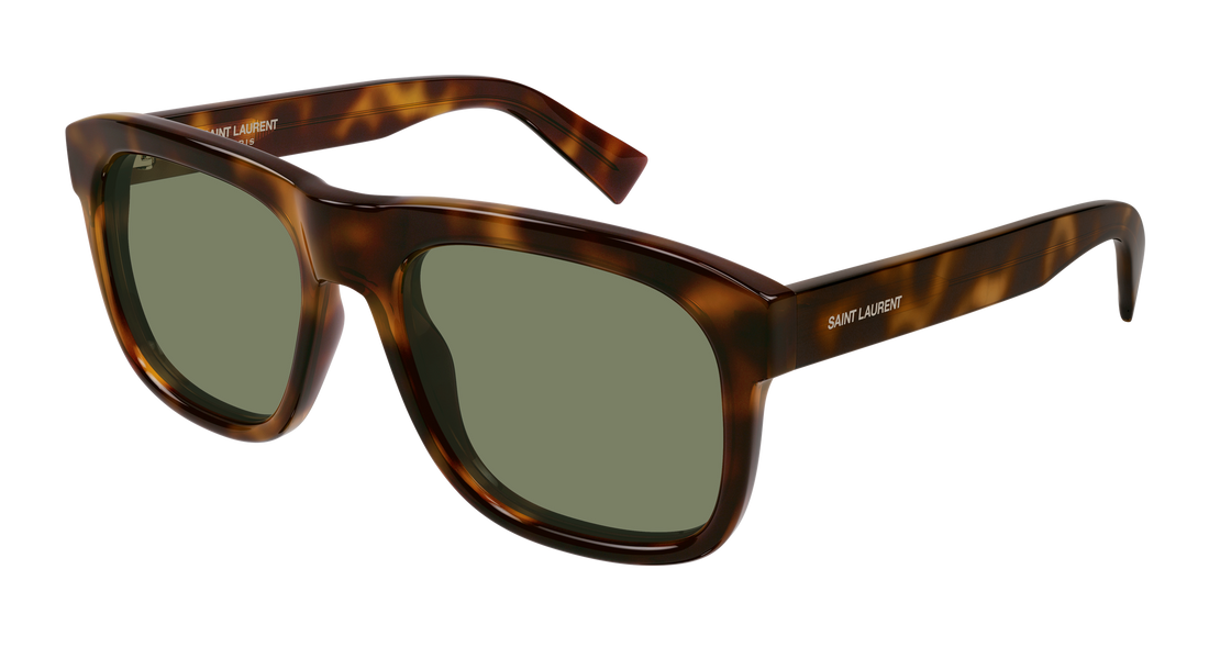 Occhiali da sole saint laurent sl 558 011 havana square masculino taglia 57mm - Vista principale