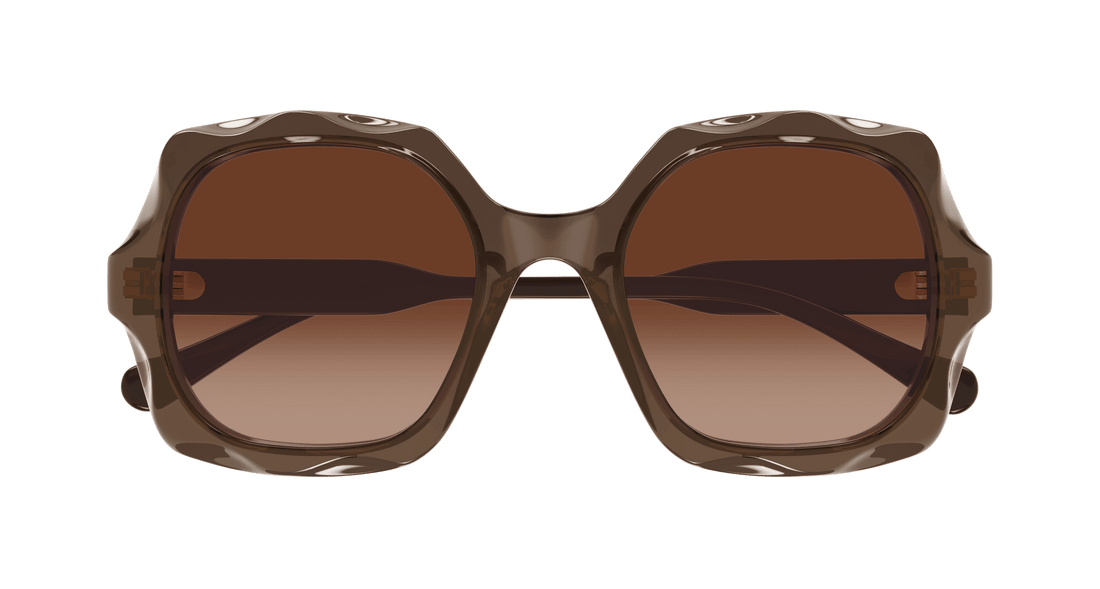 Gafas de sol chloé ch0226s 007 marron square femenino talla 53mm - Vista de detalle