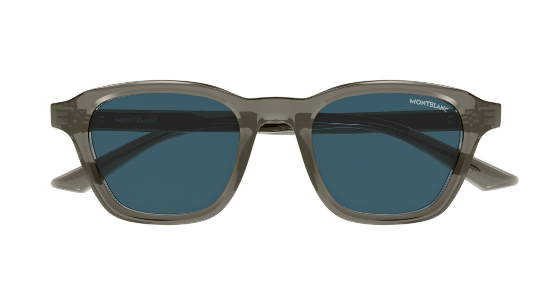 Occhiali da sole montblanc mb0384s 003 gris round masculino taglia 50mm - Vista dettagliata