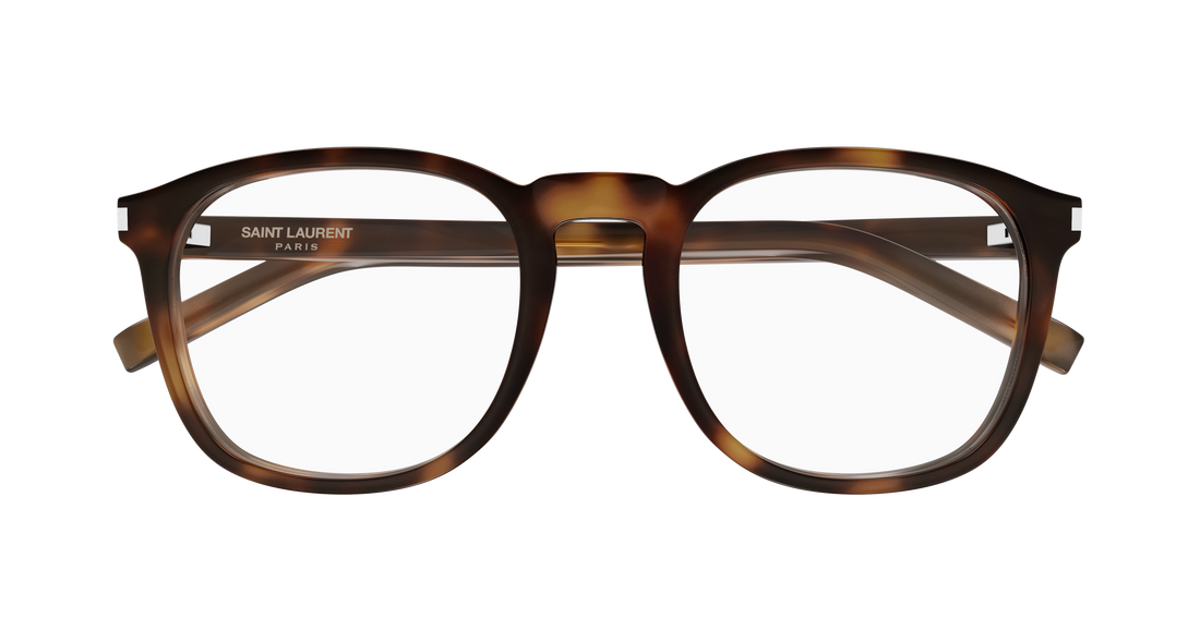 Gafas graduadas saint laurent sl 818 opt 003 havana round/oval/panthos femenino talla 52mm - Vista de detalle